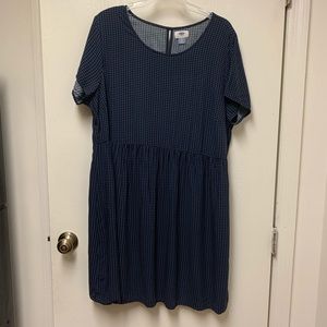 Old Navy Houndstooth Babydoll Dress